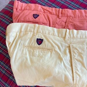 Polo Ralph Lauren Orange and Yellow Chino Shorts Set